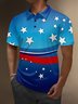Moisture Wicking American Flag Day Polka Dot Golf Polo