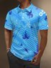 Moisture Wicking Hawaiian Coconut Tree Geometry Golf Polo