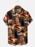 Moisture-wicking Fast Food Hamburger Chest Pocket Casual Shirt