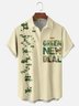 Moisture-wicking Arbor Day Environmental Protection Green Slogan Plant Chest Pocket Bowling Shirt
