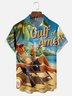 Moisture Wicking Vacation Trump Chest Pocket Hawaiian Shirt