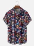 Moisture Wicking American Flag Eagle Dog Bigfoot Chest Pocket Hawaiian Shirt