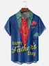 Moisture-wicking Happy Father's Day Great Father's Love Art Chest Pocket Casual Shirt