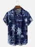 Moisture Wicking Coconut Tree Chest Pocket Hawaiian Shirt