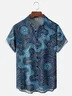 Moisture-wicking Fun Abstract Texture Mosaic Avant-garde Chest Pocket Casual Shirt