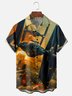 Moisture-wicking Starship Art Wars Chest Pocket Casual Shirt