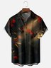 Moisture Wicking Tropical Plants Bird Chest Pocket Hawaiian Shirt