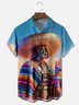 Moisture-wicking Cinco de Mayo Star Sombrero Pinata Chest Pocket Casual Shirt