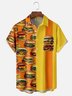 Moisture-wicking Big Mac Various Burgers Chest Pocket Bowling Shirt