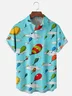 Moisture-wicking Edgy Fun Balloon Seuss Art Dr. Chest Pocket Casual Shirt