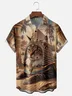 Moisture-wicking Cat Egyptian Sphynx Chest Pocket Casual Shirt