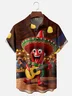 Moisture-wicking Happy Cinco de Mayo Chili Peppers Guitarist Mexico Chest Pocket Casual Shirt