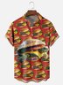 Moisture-wicking Burger Turtle Chest Pocket Casual Shirt