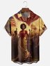 Moisture-wicking Happy Juneteenth Great Liberation Character Art Chest Pocket Casual Shirt