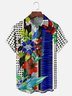 Moisture-wicking Floral Chest Pocket Hawaiian Funky Shirt