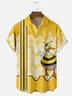 Moisture-wicking Bee Duck Chest Pocket Hawaiian Shirt