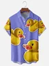 Moisture-wicking Duck Chest Pocket Hawaiian Shirt