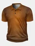 Moisture Wicking Golf Polo 3D Gradient Color Abstract Mechanical Geometry