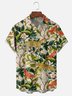 Moisture-wicking Tropical Leopard Chest Pocket Hawaiian Shirt