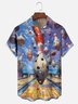 Moisture-wicking Games Bowling Chest Pocket Casual Shirt