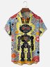 Moisture-wicking Tech Robot Chest Pocket Casual Shirt