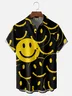 Moisture Wicking Smiley Face Chest Pocket Hawaiian Shirt