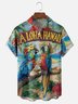 Moisture Wicking Hawaiian Parrot Chest Pocket Hawaiian Shirt
