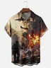 Moisture-wicking Memorial Day God Bless the U.S. Army Chest Pocket Casual Shirt