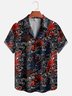 Moisture Wicking Plant Tiger Chest pocket Hawaiian Shirt