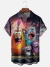 Moisture Wicking Fun Monster Bug Chest Pocket Hawaiian Shirt
