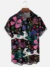 Moisture-wicking Easter Fun Bunny Art Chest Pocket Casual Shirt