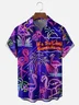 Moisture-wicking It's 5 O'Clock Somewhere Flamingo Chest Pocket Hawaiian Shirt