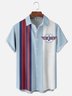 Moisture-wicking Father's Day Top Dad Chest Pocket Bowling Shirt