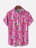 Moisture-wicking Mother's Day Duck Lettering Chest Pocket Casual Shirt