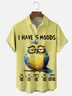 Moisture-wicking 5 Moods Bird Chest Pocket Hawaiian Shirt