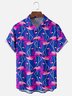 Moisture Wicking Flamingo Chest Pocket Hawaiian Shirt