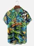 Moisture Wicking Cinco de Mayo Taco Plants Flowers Big Hat Dinosaur Chest Pocket Hawaiian Shirt