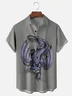 Moisture-wicking Dragon Chest Pocket Hawaiian Shirt