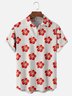 Moisture-wicking Hibiscus Flower Chest Pocket Hawaiian Shirt