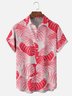 Moisture-wicking Tropical Monstera Chest Pocket Hawaiian Shirt