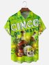 Moisture-wicking Cinco de Mayo Cocktail Mexican Skull Pepper Chest Pocket Casual Shirt