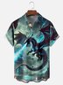 Moisture-wicking Dragon Chest Pocket Hawaiian Shirt