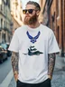 Men's Memorial Day US Air Force Retro Print Multicolor Fitted T-shirts