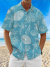 Moisture Wicking Plants Flowers Chest Pocket Hawaiian Shirt