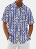 Moisture Wicking Floral Chest Pocket Hawaiian Shirt