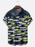 Moisture-wicking Fish Marine Life Ocean Chest Pocket Casual Shirt
