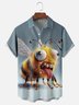 Moisture-wicking Funny Crazy Bee Chest Pocket Hawaiian Shirt