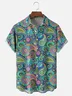 Tall Size Moisture Wicking Paisley Chest Pocket Hawaiian Shirt