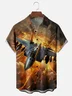 Moisture-wicking Memorial Day Air Force Patriotic Chest Pocket Casual Shirt