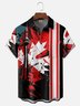 Moisture-wicking Canada Day Chest Pocket Bowling Shirt
